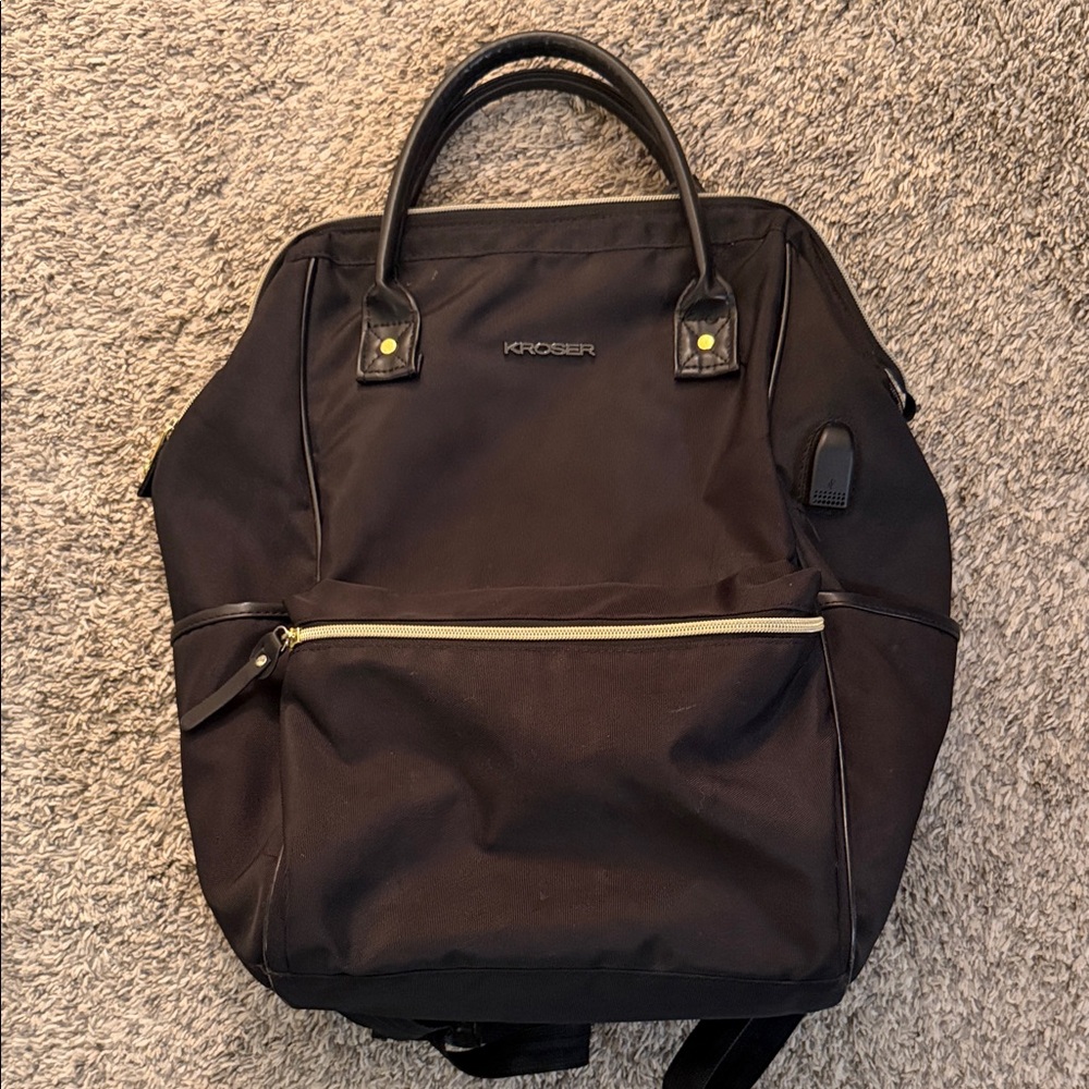 KROSER Black Laptop Bag for Women